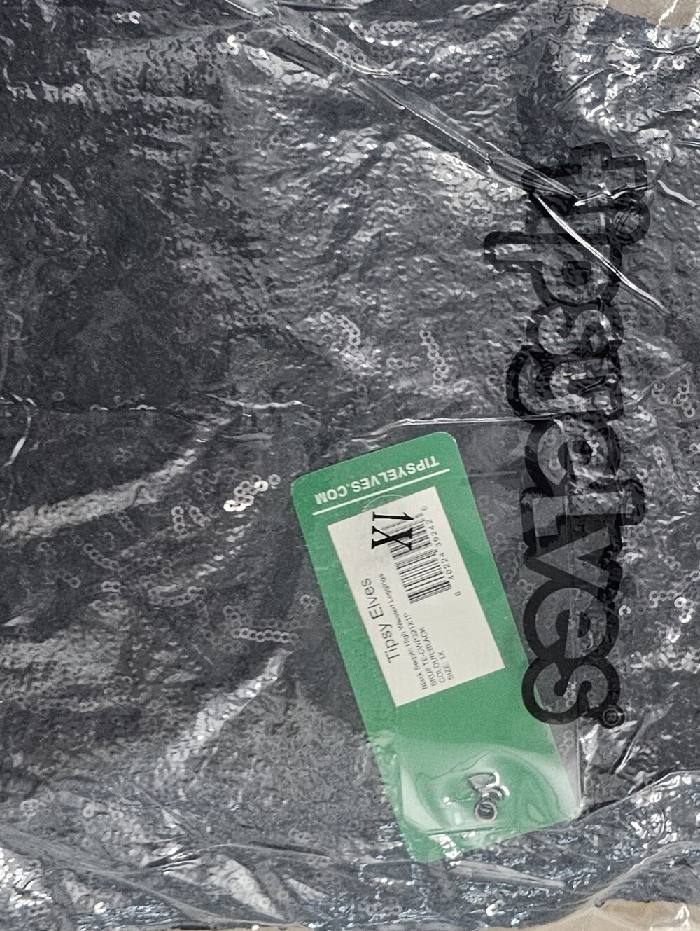 Nwt Tipsy Elves BLACK Sequin Pants 1xl